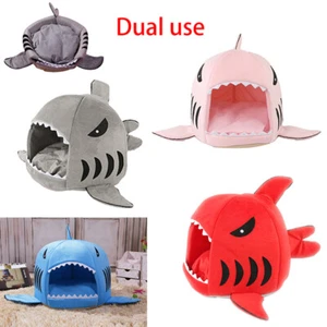 Shark Shape Pet Bed Dog House Puppy Bed Cat Kennel Warm Comfortable Dog Supplies - Bild 1 von 15