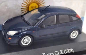 Modellino auto Altaya 1/43 Ford Focus MK1 CLX 1998 blu blister pressofuso - Foto 1 di 4