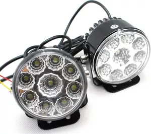 Scheinwerfer Leuchttürme Runde Hilfskräfte A 9 LED Licht Weiß für Auto Roller - Bild 1 von 7