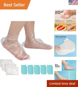 Paraffin Bath Liners - 400 Count Snug Foot Covers for Mess-Free Wax Treatments - Picture 1 of 9