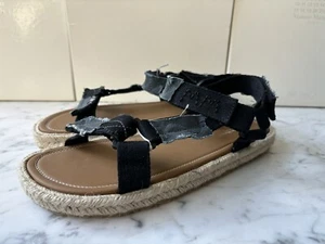 MAISON MARGIELA SS23 Black Patchwork Hiking Sandals Shoes 42/9 NIB! - Picture 1 of 14