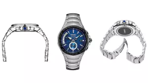 Nuevo reloj solar Seiko Coutura de acero inoxidable con radio sincronización SSG019 para hombre - Imagen 1 de 4