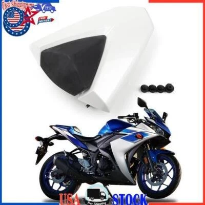 Cubierta de asiento trasero ABS para Yamaha YZF R3 R25 2013-2023 MT-03 2014 blanco YU Foto 1 de 2