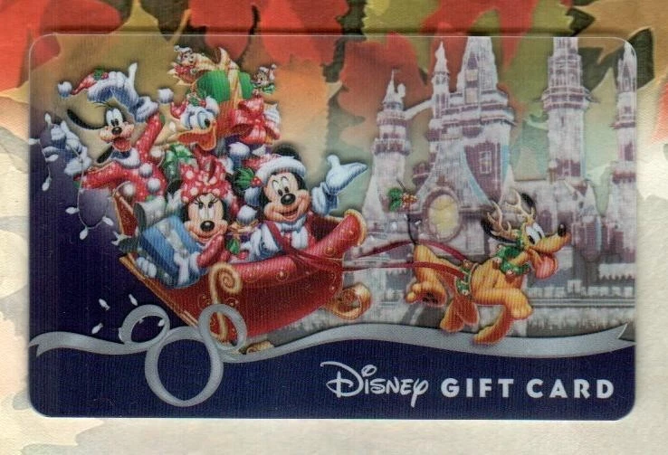 DISNEY Santa Mickey and His Sleigh ( 2011 ) Gift Card ( $0 ) - Image 1 of 1