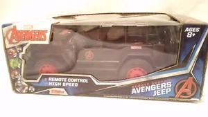 Marvel Avengers Remote Controlled High Speed Black Red Avengers Jeep 27Mhz RC - Picture 1 of 5