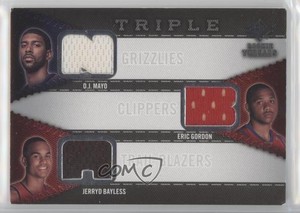 2008-09 SP Threads Triple OJ Mayo Eric Gordon Jerryd Bayless #RTT-MGB Rookie RC