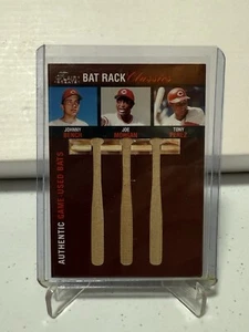 2003 Flair Greats GU Bat Rack Classics Bench Morgan Perez Reds /300 - Picture 1 of 2