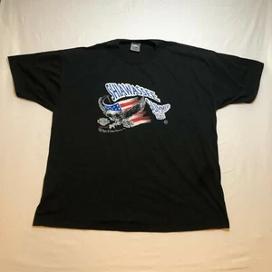Shawassee Summer 2003 Harley-Davidson T Tee Shirt 2XL Black 100th Anniversary - Picture 1 of 4