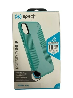Funda Speck Presidio Grip para iPhone X iPhone XS (5.8:) Surf Teal/Azul Mykonos Foto 1 de 3