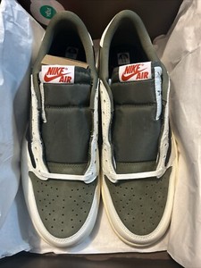 Nike Men's Jordan 1 Retro Low OG SP Travis Scott Medium Olive DM7866-200 Size 12