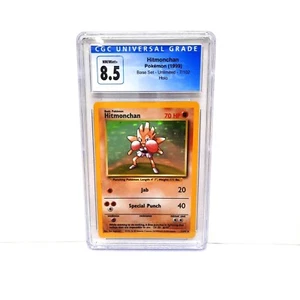 Pokemon Hitmonchan 1999 conjunto base ilimitado holograma raro #7/102 CGC 8,5 casi nuevo/como nuevo+ - Imagen 1 de 2