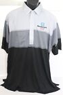 Vintage 80s 90s GM Parts Goodwrench Racing LA Mode Mens Black Gray Polo Shirt XL