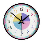 Easily Telling Time Clock for Kids with Silent Movement Wall Clock Educational