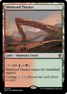 MTG Commander MKC NM Magic Sheltered Thicket - Picture 1 of 1