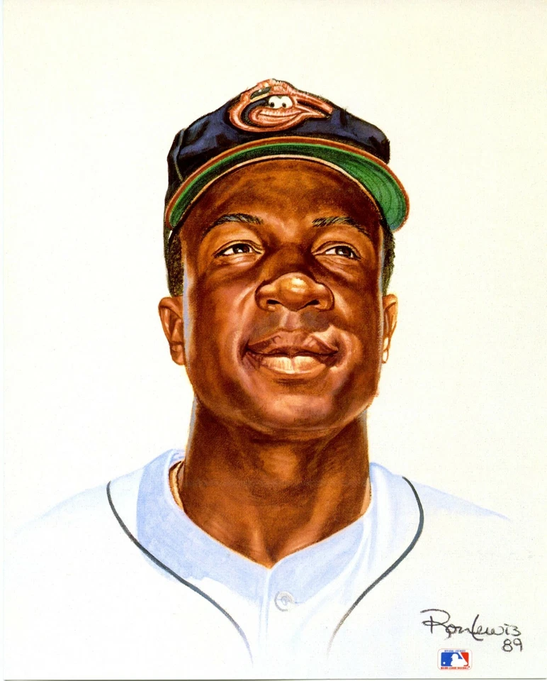 FRANK ROBINSON BALTIMORE ORIOLES CINCINNATI REDS  LIVING LEGENDS BY RON LEWIS - Image 1 of 1