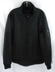 Roundtree & Yorke Mens Size L Black Zip Up Mock Neck Fully Lined Jacket - Picture 1 of 7