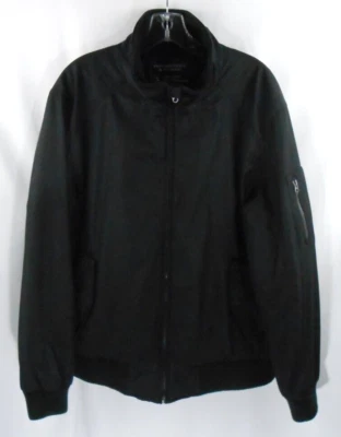 Roundtree & Yorke Mens Size L Black Zip Up Mock Neck Fully Lined Jacket - Image 1 of 4
