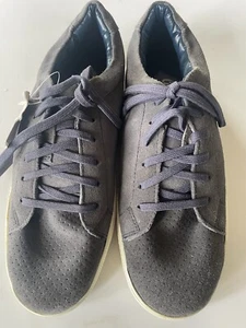 NUEVO Talla 5 Reino Unido Algodón Comerciantes Zapatos de Gamuza con Cordones Gris Oscuro Unisex Tenis £40 - Imagen 1 de 7