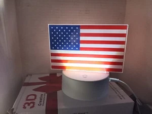 3D kreative Visualisierungslampe abziehen einstecken und genießen Sie Ihre amerikanische Flagge - Bild 1 von 9