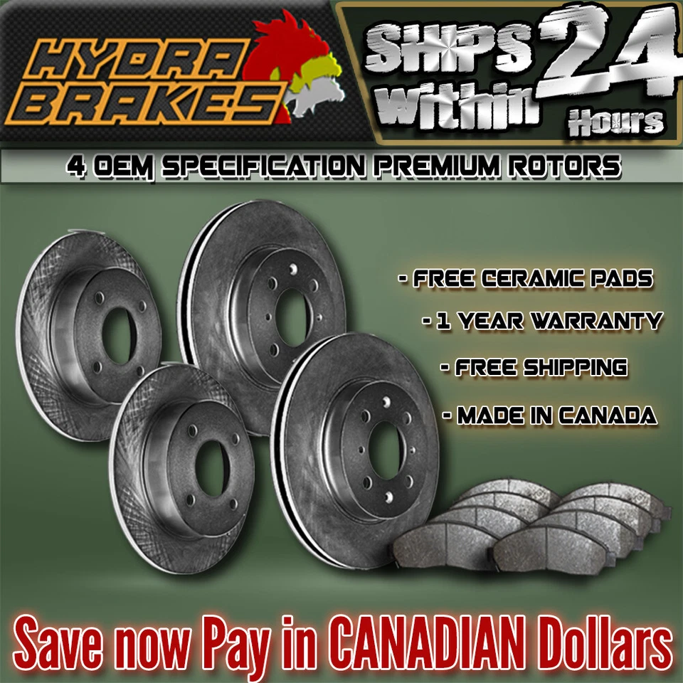 FITS 1998 1999 SUBARU FORESTER OE BLANK BRAKE ROTORS CERAMIC Foto 1 de 1