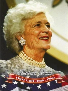 AK Barbara Bush First Lady 1989-1993 postfrisch ungelaufen - Bild 1 von 1