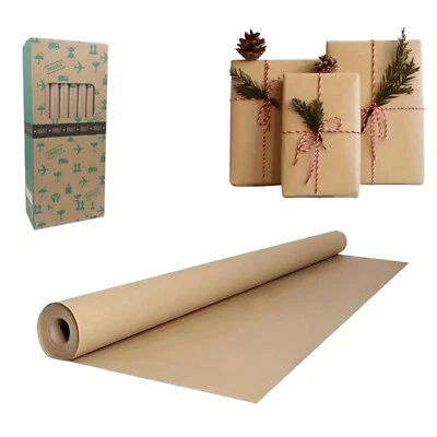 DUESSE DISTRIBUZIONI ROTOLO ROTOLI CARTA IMBALLAGGIO AVANA 100x300 cm MASCHERATURA PROTEZIONE 8 PEZZI