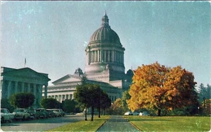 Postal del Capitolio Estatal Olimpia Washington sin publicar  - Imagen 1 de 2
