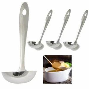 4 Stainless Steel Serving Ladle Spoon Cooking Utensil Kitchen Tool Heavy Gauge - Picture 1 of 1