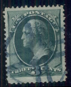 Billete de 3 ¢ de EE. UU. con encrucijada azul de Chicago elegante cancelación, en muy buen estado - Imagen 1 de 1