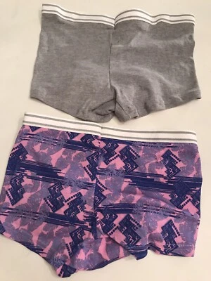 hanes серый и тропический принт средний размер 6 новый без ярлыков нижнее белье мальчика шорты 2 пары - Изображение 1 из 2