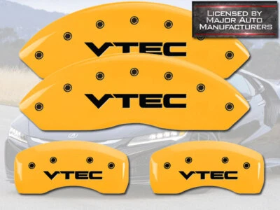 2009-2014 Acura TL основание SH передний задний желтый MGP тормоз диск суппорт крышки "VTEC - Изображение 1 из 4