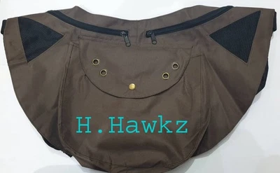 Falconry Cordura Brown BANDOLERO bag, Hunting bag With Adjustable waist beltPouc - Image 1 of 3