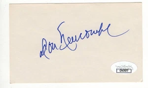 Don Newcombe Signed Autographed 3X5 Index Card Dodgers Legend JSA CF47077 - Picture 1 of 2