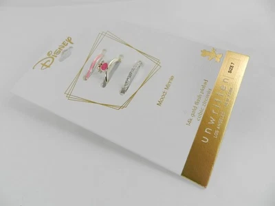 Juego de anillos de Minnie Mouse esmaltados rosa circonita cúbica Disney sin escribir, 7 Foto 1 de 3