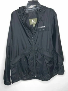 Field & Stream Mens Long Sleeve Full Zip Black Windbreaker Jacket Size Large - Picture 1 of 3