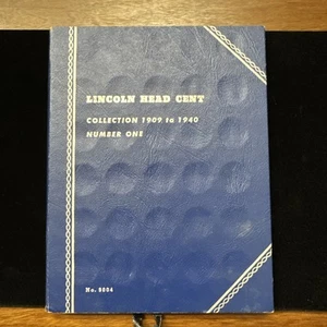 Whitman Coin Collection Blue Book 1909 To 1940 # 9004 With 33 Pennies - Picture 1 of 15