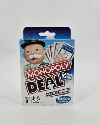 Monopoly Deal Card Game For Ages 8+ 2-5 Players Family Game Hasbro Gaming NEW - Image 1 of 4