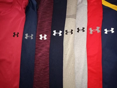 😃Lot 8 Under Armour Athletic Short Sleeve Mens T-Shirts XL X Large 4 NWOT - Image 1 of 4