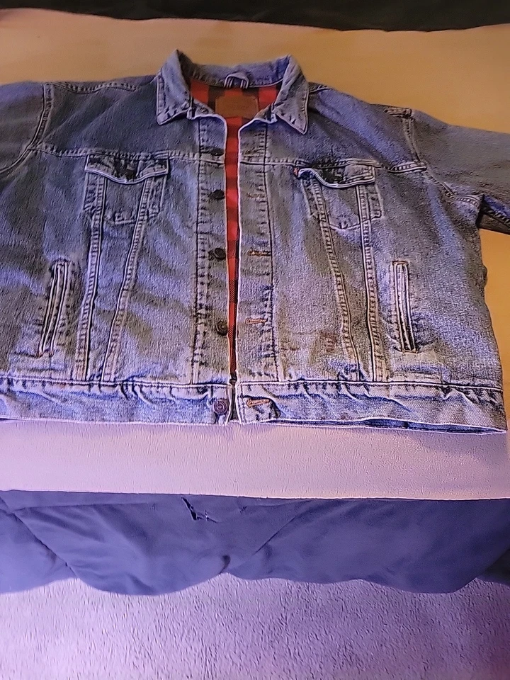 Chaqueta vaquera Levi's 70417-4891 forrada de franela vintage años 80 90 Foto 1 de 4