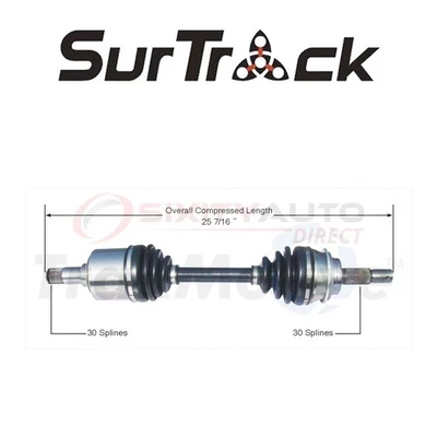 SurTrack CV Axle Shaft for 2005-2015 Toyota Tacoma 2.7L 4.0L L4 V6 - gu Foto 1 de 4