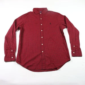 Camisa Oxford Polo Ralph Lauren Roja Negra Cuadros L Para Hombre Talla Grande LEER - Imagen 1 de 14