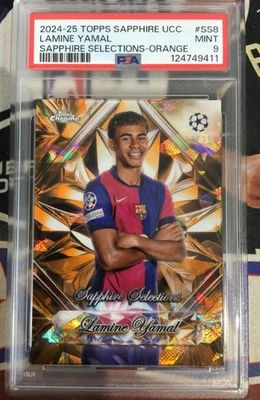 Lamine Yamal 2024-25 Topps Cromo Zafiro UCC Zafiro Selecciones/25 PSA 9 Foto 1 de 2
