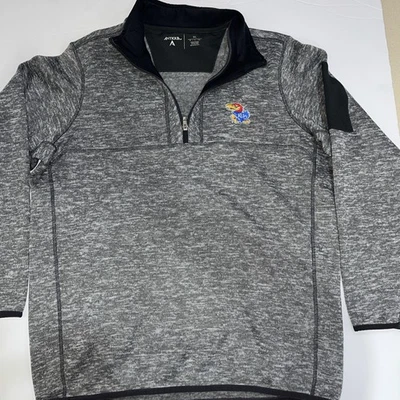 Kansas Jayhawks Men’s XL 1/4 Zip  Pullover. BIN F295 - Image 1 of 4
