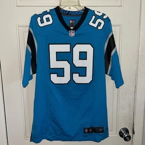 Carolina Panthers Luke Kuechly #59 NFL Players Nike On Field Jersey S Blue - Picture 1 of 15