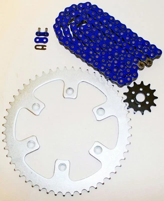 Honda CR125R 125 R 1997 cadena y piñón azul 12/49 112L Foto 1 de 4