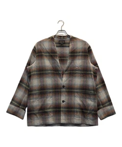 PENDLETON Check cardigan Size: M Brown Men - Picture 1 of 4