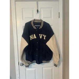 Gear for Sports United States Navy Sherpa Varsity Giacca Blu Taglia: Large - Foto 1 di 7