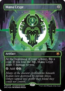 Magic The Gathering English Mana Crypt (0017f) (sin fronteras) casi nuevo papel aluminio invitados especiales - Imagen 1 de 1