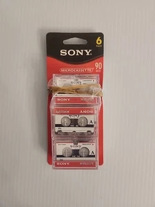 SONY MC-90 MICROCASSETTE TAPES 6 PACK 90 MINUTEN ORIGINAL OEM NEU LESEN - Bild 1 von 2