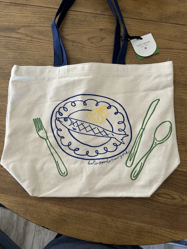 Bolso de Mano Kate Spade New York X Target - Pez Bordado Lona Foto 1 de 1